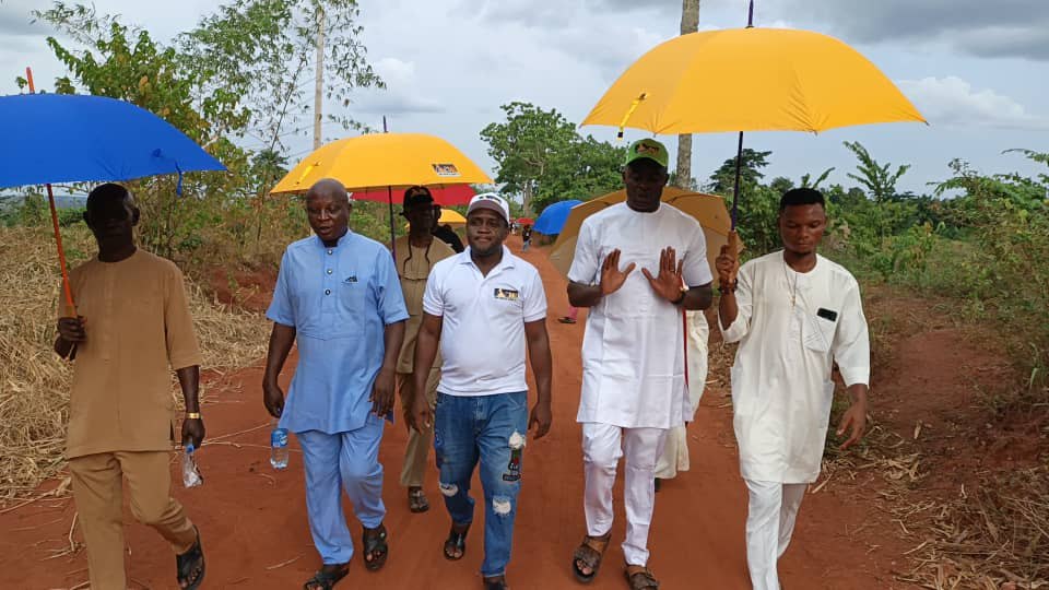 Clients walking the estate on inspection day